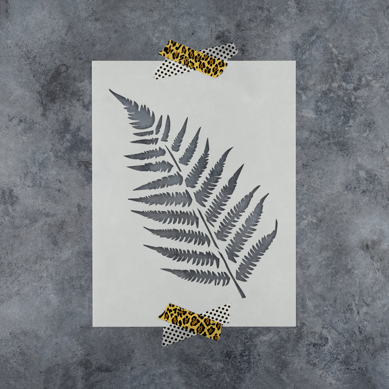 Ferns Stencil - Large Fern Stencil, Leaf Stencil, Stencils, Fern Stencils, Fern Leaf Stencil, Fern Wall Stencil, Leaf Stencils For Walls