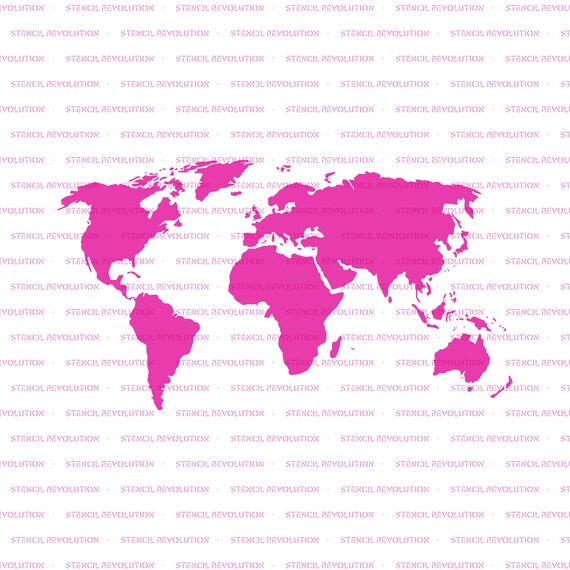 Mapa del mundo 783-144 de la plantilla 