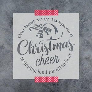 Christmas Cheer Stencil - Christmas Stencil, Cheer Stencil, Christmas Stencils, Christmas Porch Sign, Christmas Decor, Christmas Sign Ideas