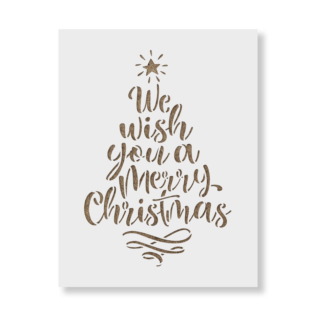 we-wish-you-a-merry-christmas-stencil-christmas-craft-supplies-christmas-stencils-stencils-for-canvas-christmas-stencil-template-decor-etsy