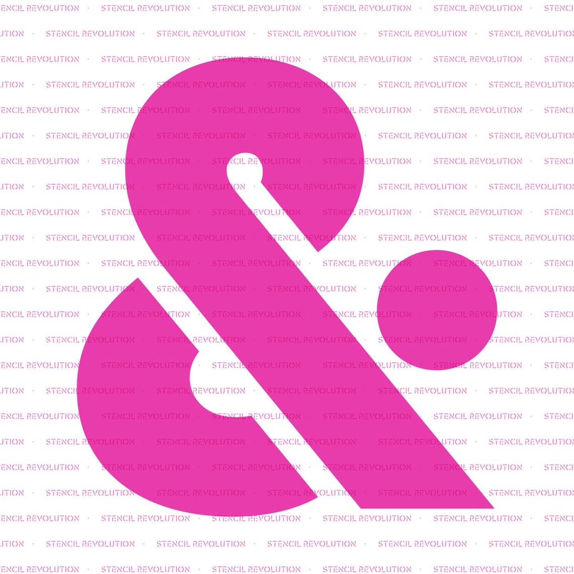 Ampersand Sans Stencil Ampersand Stencil Template Ampersand - Etsy