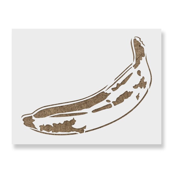 Banana Stencil Reusable Stencils for Painting Create DIY Etsy UK