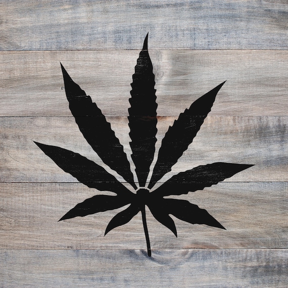 Weed Leaf Stencil Pumpkin pot-leaf-pumpkin-stencil