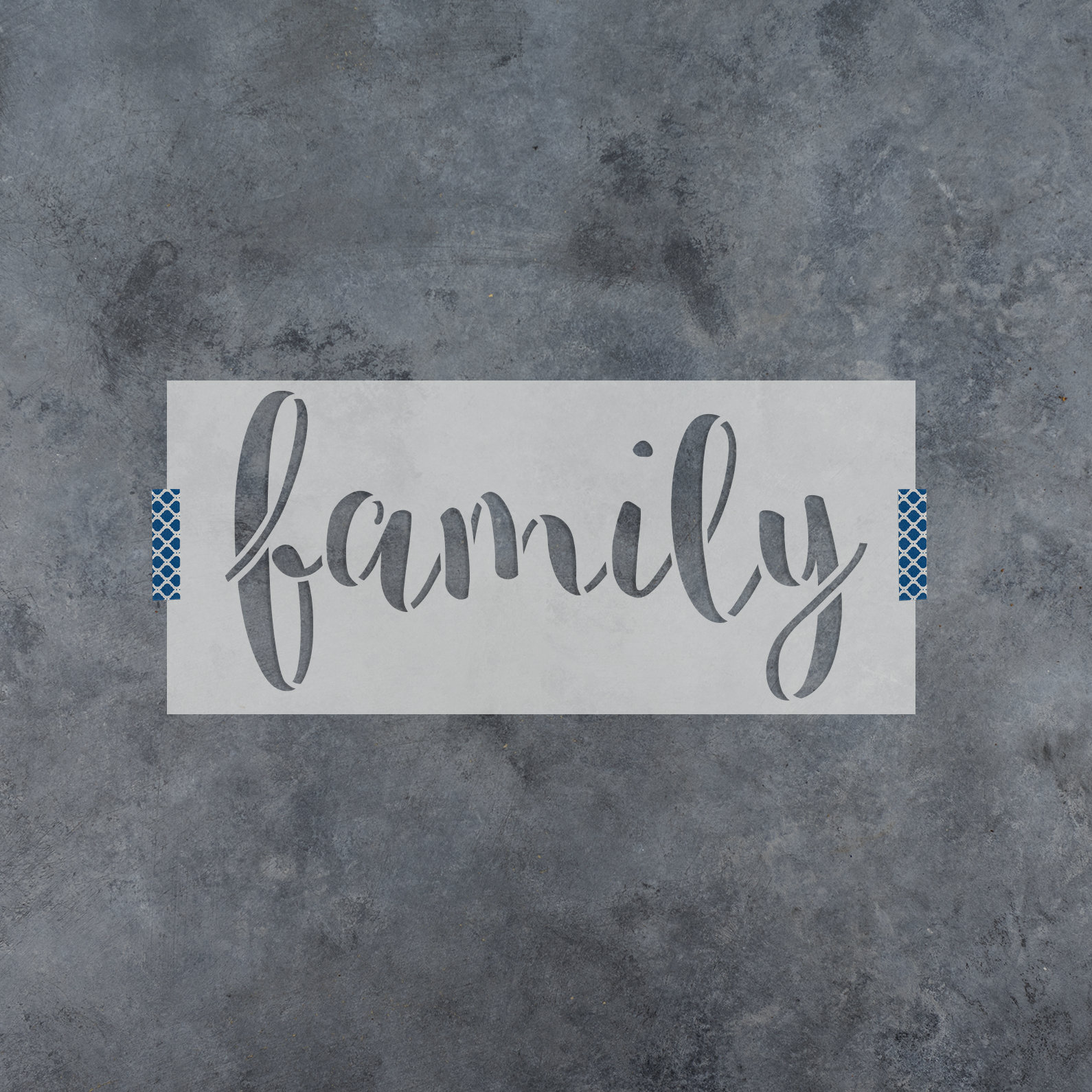 Family Stencil Reusable DIY Craft Stencils of Family Sign | Etsy