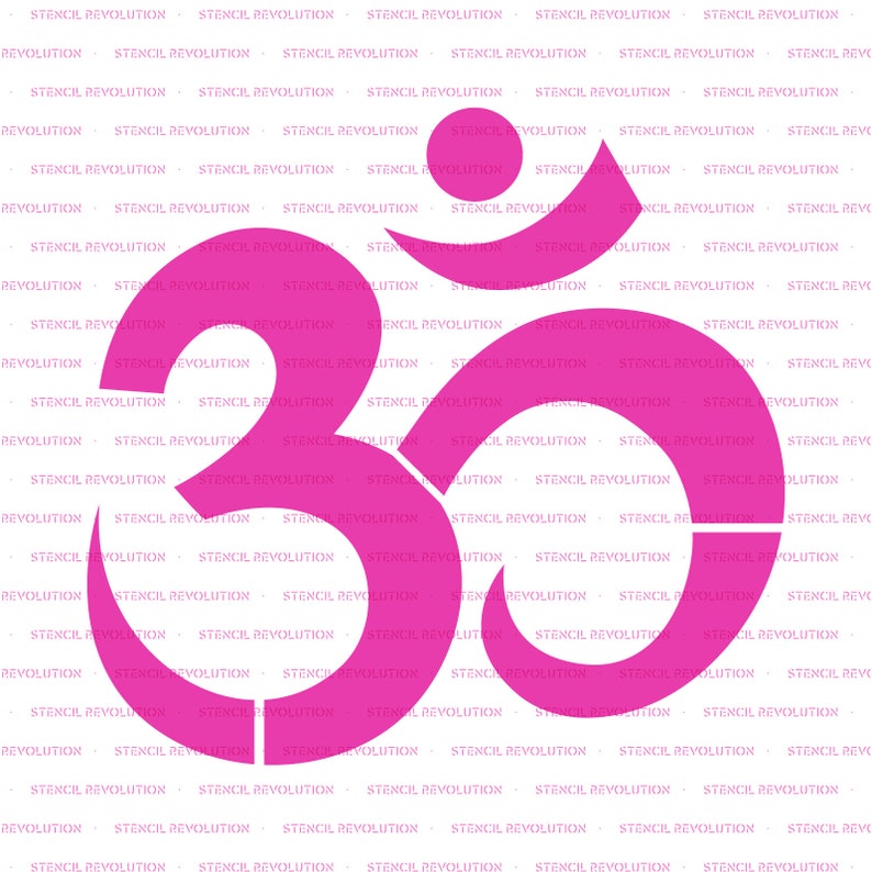 Om Symbol Stencil Reusable DIY Craft Stencils of an Ohm - Etsy