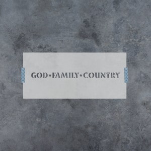 God Family Country Stencil - DIY Country Stencils, Homemade Stencils, God Stencil, Religious Stencils, Drawing Stencils, Stencil Templates