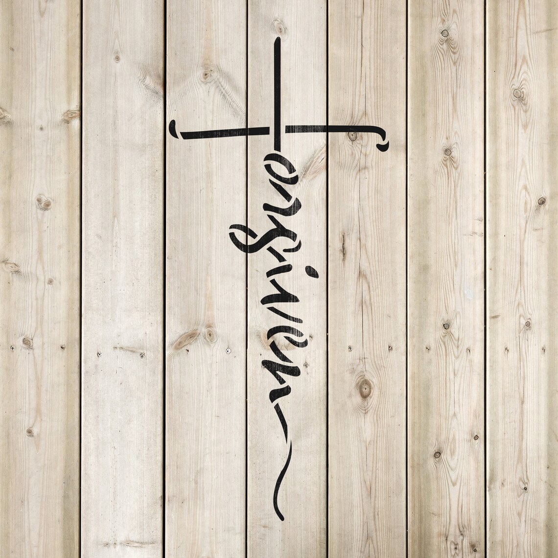 Forgiven Cross Stencil Christian Stencil Religious Stencil - Etsy
