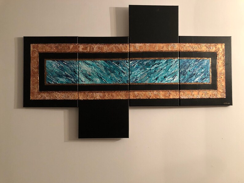 Abstract Acrylic Painting, Wall Panels, Texture Wall Art, 3D Painting, Textured Painting, Gift