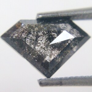 1.45 Ct 7.15x8.71mm Natural Loose Salt And Pepper Diamond Shape Diamond A454