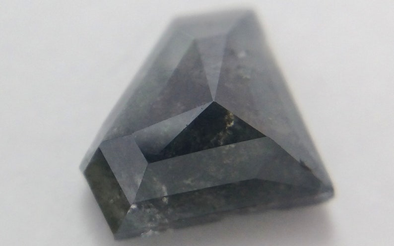1.45 Ct 7.15x8.71mm Natural Loose Salt And Pepper Diamond Shape Diamond A454