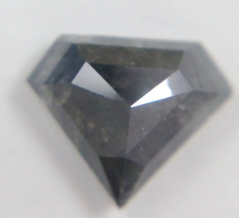 1.45 Ct 7.15x8.71mm Natural Loose Salt And Pepper Diamond Shape Diamond A454