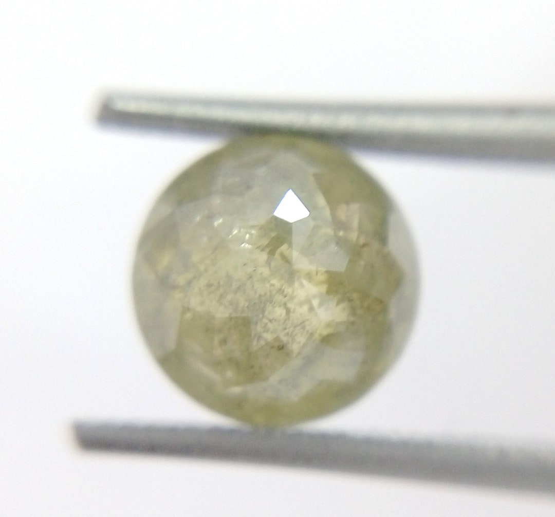 Green Roses Diamond 1.83 Ct 6.97x4.37mm Green Round Rose Cut Loose Diamond A40 - Etsy