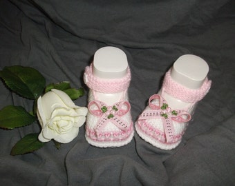 knitted baby booties, baby socks, baby socks, baby booties *dreamland*