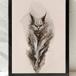 Prince des chats - Peinture originale du Silmarillion