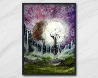 Trees of Valinor - The Silmarillion limited art print