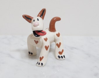 Decorative Collectible Clay Dog - Lovey!