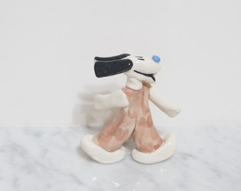Decorative Collectible Clay Dog - Bam-Bam!