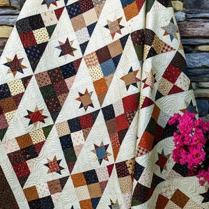 Make  to order: Kansas Troubles scrappy stars quilt