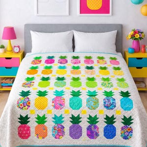 Make to Order: Summer Pineapple quilt, any size!