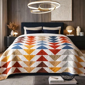 Op bestelling maken: moderne quilt grote vliegende ganzen, elke maat