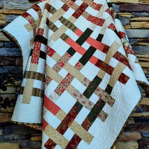 Make to order: beautiful Woven quilt, classic, handmade, heirloom