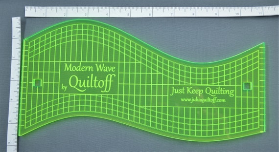 Longarm Quilting Ruler, Modern Wave 