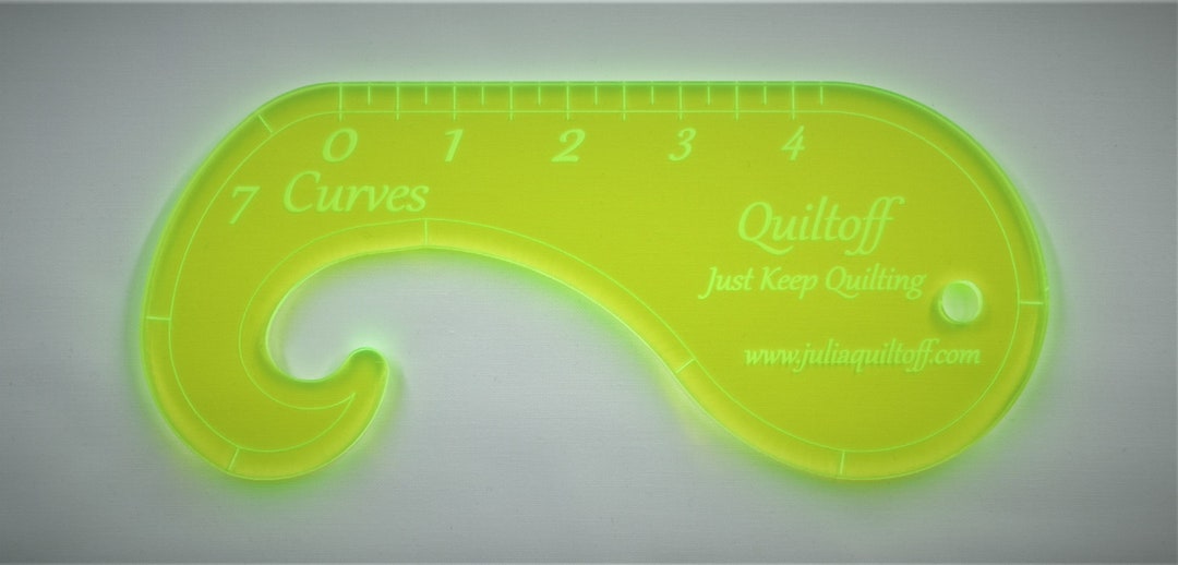 Longarm Quilting Ruler, 7 Curves - Etsy