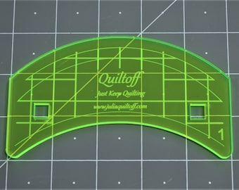 Longarm quilting ruler, curve