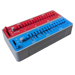Split Cribbage Board (Gray Base with Custom Colors)