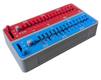 Split Cribbage Board (Gray Base with Custom Colors)