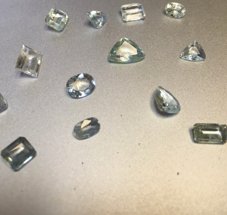 Vietnam Lot of AQUAMARINE facets 12.55 carats total. From the Thanh Hoa Province See video