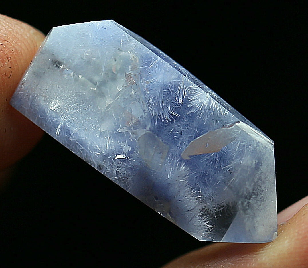 Hyper Rare. Dumortierite Quartz Crystal 13 CTs 1 Piece Etsy