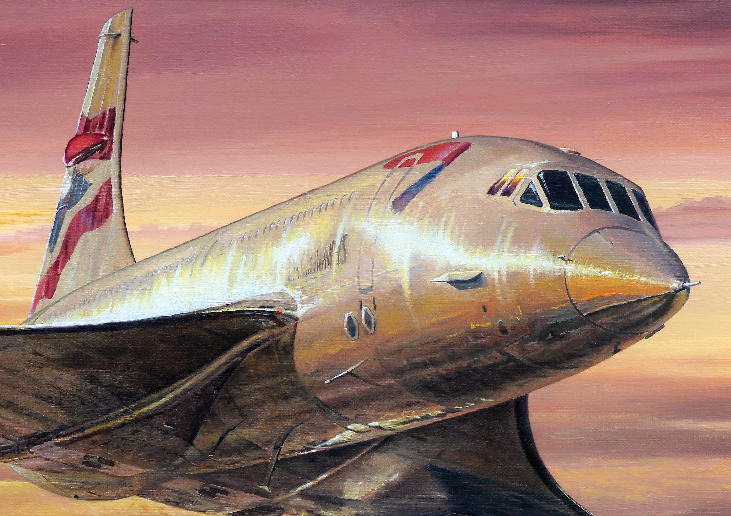 A2 Concorde Print. Pilot Signed. Aviation Art. Poster. Signed by