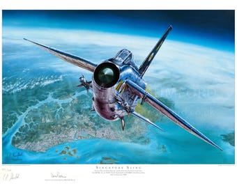 Aviation Art Print. English Electric Lightning. Limited Edition