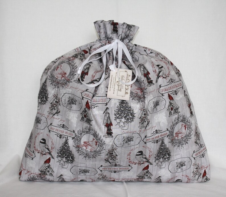 Extra Large Cloth Gift Bags Fabric Gift Bags Reusable Eco Friendly Drawstring Bags