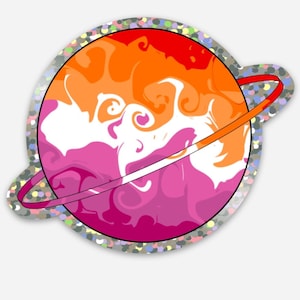 Glitter Pride Planet: lesbain version
