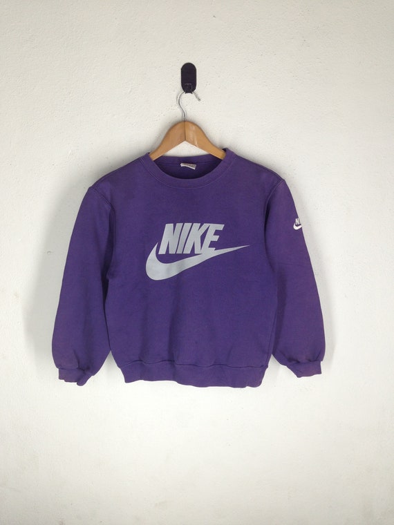 Vintage Nike Sweatshirt Embroidery Big Logo Swag Hip Hop Hype Etsy