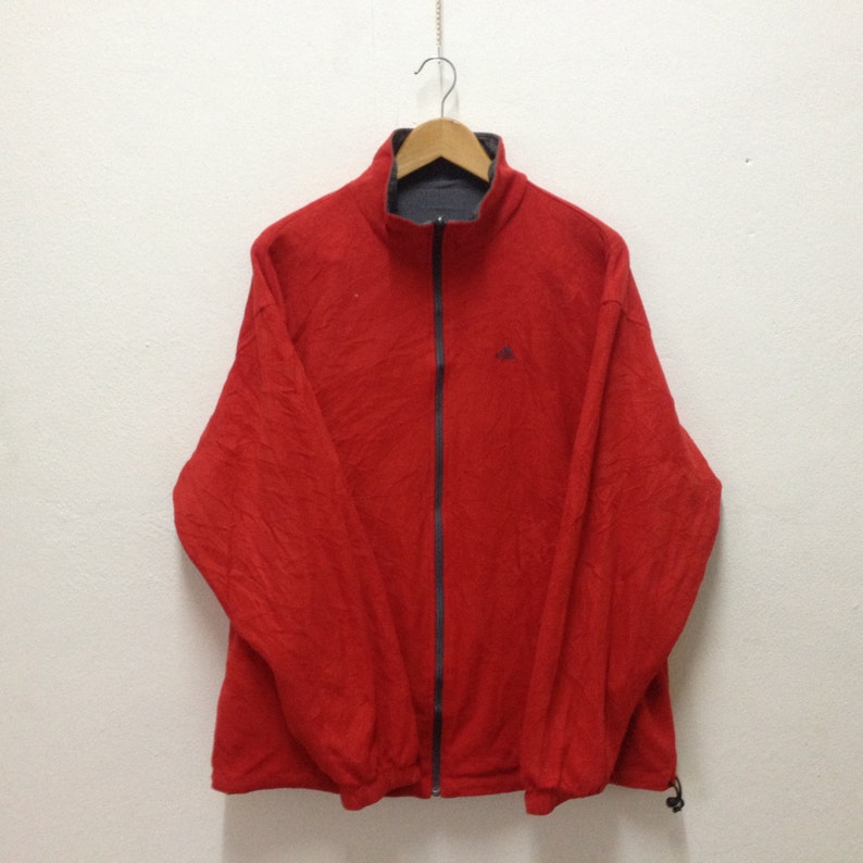 adidas reversible jacket red