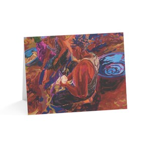 Afrikaanse wenskaarten - The Cassave Peelers - Levendige blanco kunstkaart (10, 30 en 50 stuks)