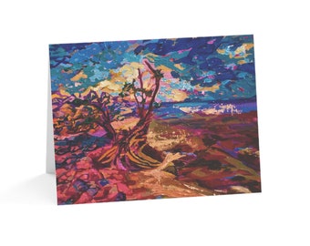Abstract art Greeting Cards, beach art (10, 30, and 50pcs)