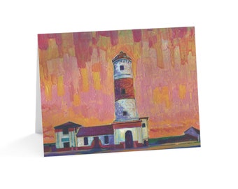 Greeting Cards, Lighthouse art note cards (10, 30, and 50pcs)