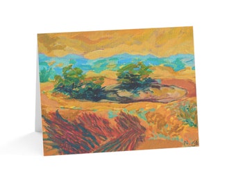 Greeting Cards, abstract landscapes art (10, 30, and 50pcs)