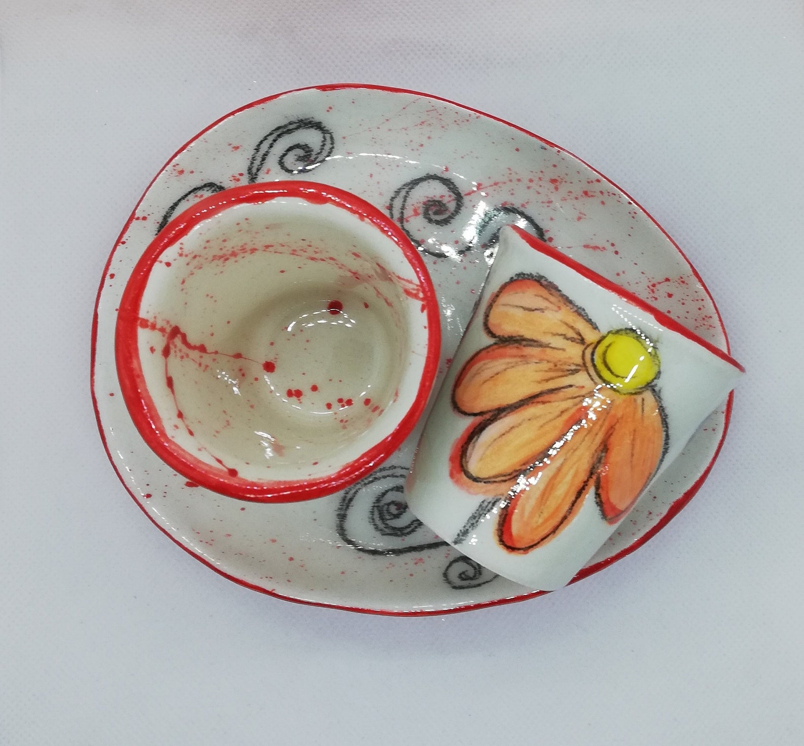 Handmade Ceramic Espresso Cup Set of Two Etsy