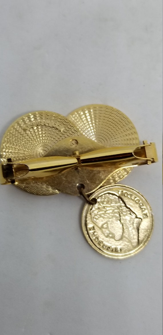 Vintage Napoleon coin Sarah Coventry tie clip sca… - image 4