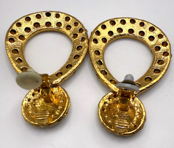 Vintage huge large statement rhinestone door knoc… - image 6