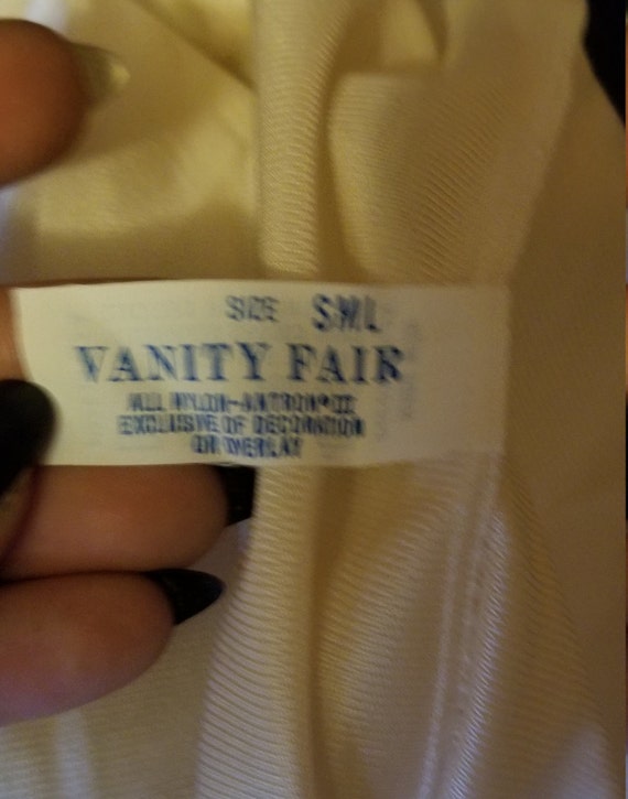 Vintage full length vanity fair night gown off wh… - image 10