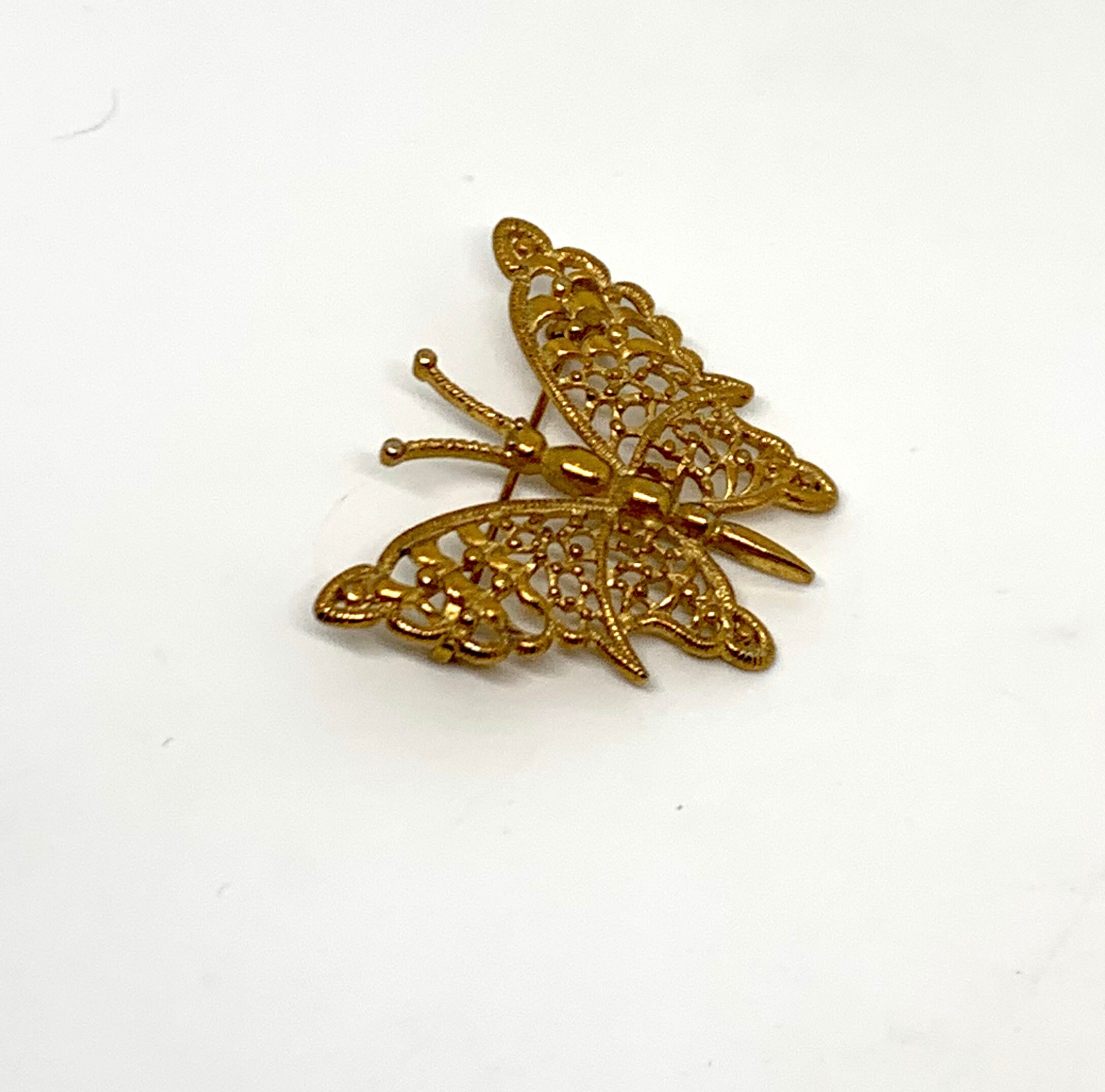 Gold Tone Butterfly Pin → Hotbox Vintage