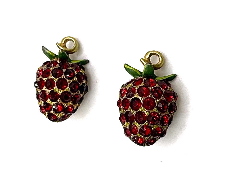 ■VINTAGE HOLLYWOOD■ Fruit Drop Earrings VH2336EA014B Art Deco Vintage Squares Earrings E540 | Sweet Romance