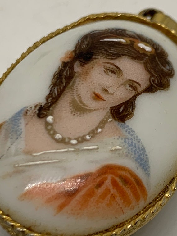Vintage French Limoges France painted porcelain p… - image 10