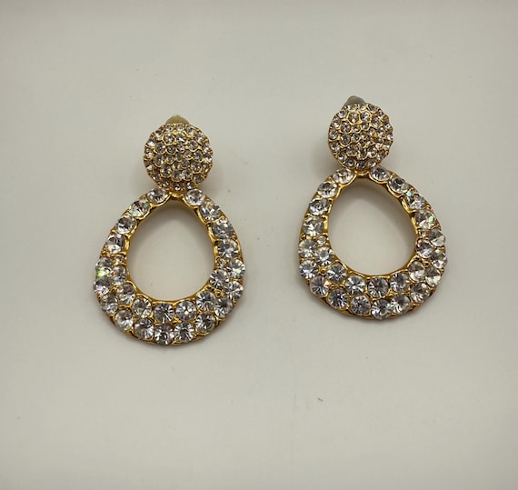 Vintage huge large statement rhinestone door knoc… - image 5